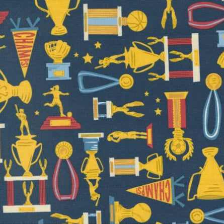 All Star Hardware Navy 44"/45" Fabric Per Yard
