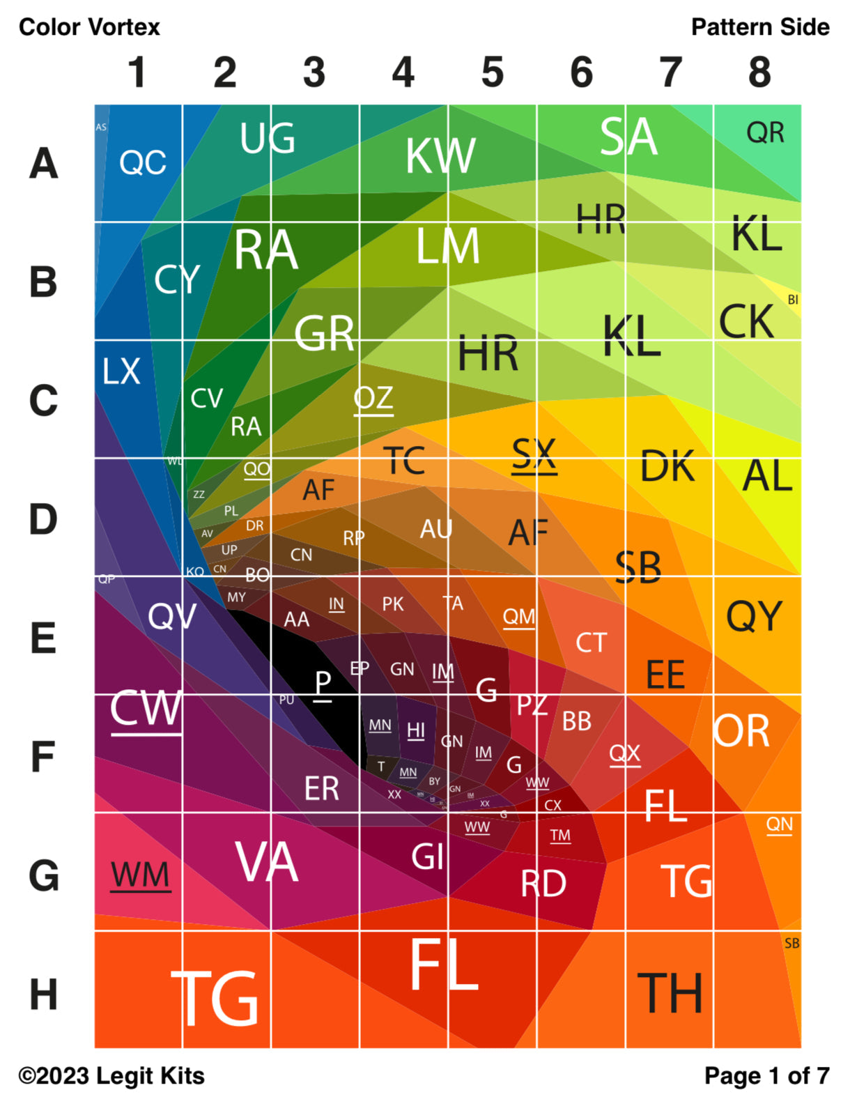 Color Vortex Quilt Kit