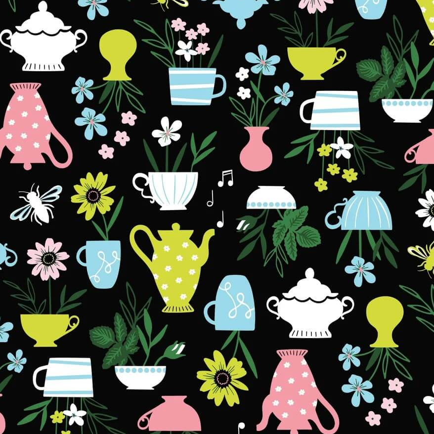 Sisters - Spill the Tea 44" / 45" Fabric Per Yard