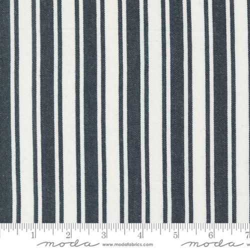 Panache Wovens White Black Stripes Cotton 44"/45" Fabric Per Yard