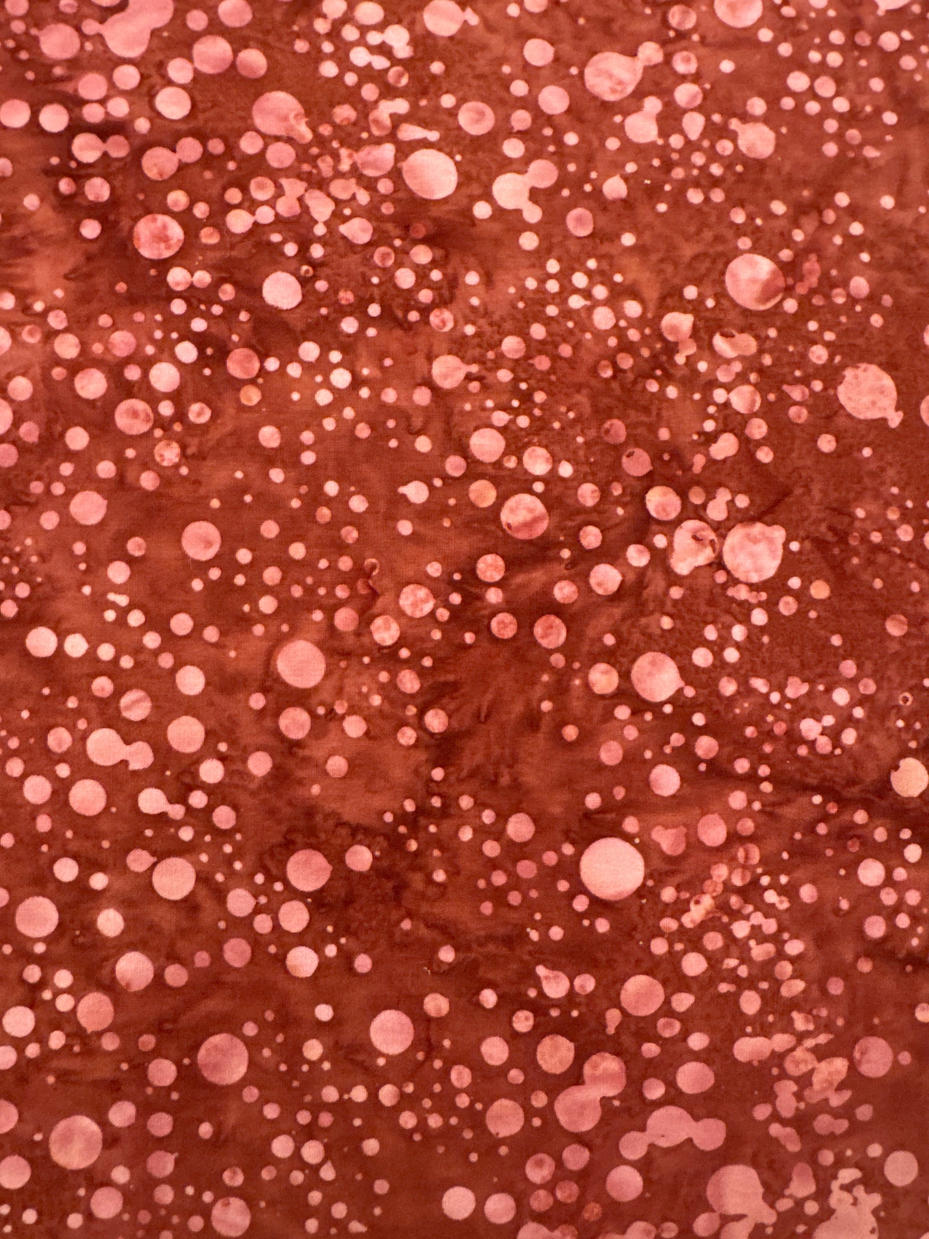 Bubbles Harvest orange dot quilting fabric by Hoffman Fabrics