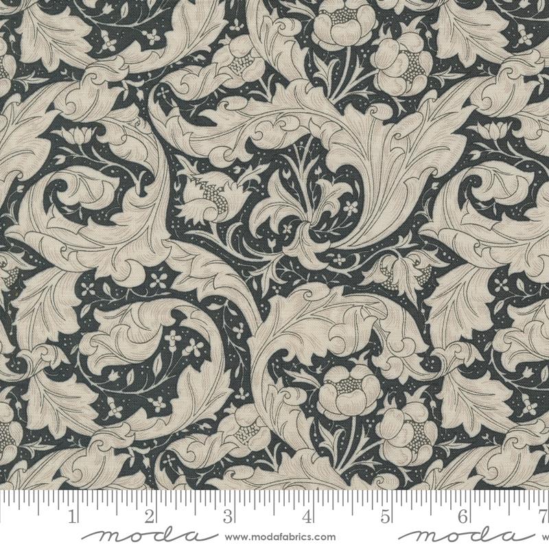 Moda Ebony Suite quilting fabric in Porcelain