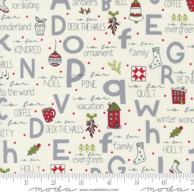 Moda On Dasher A to Z vanilla by Sweetwater