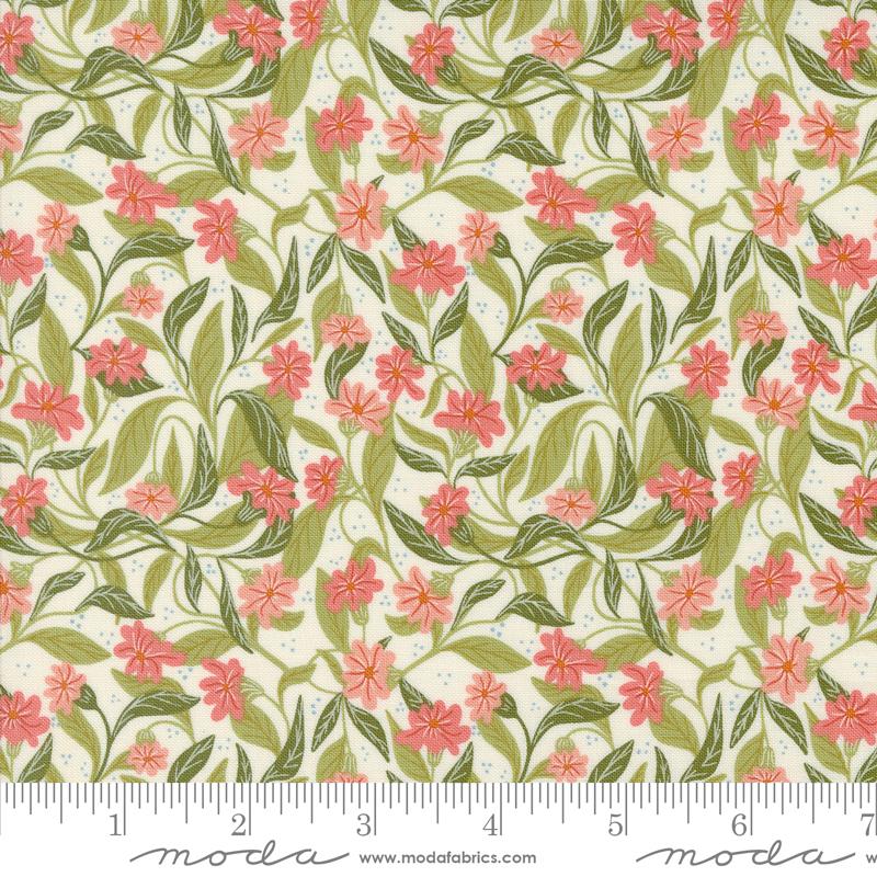 Moda Woodland Wonder Cloud Vines 48393 11 quilting fabric — vines on cloud white