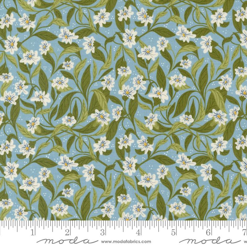 Moda Woodland Wonder quilting cotton fabric in Sky 48393