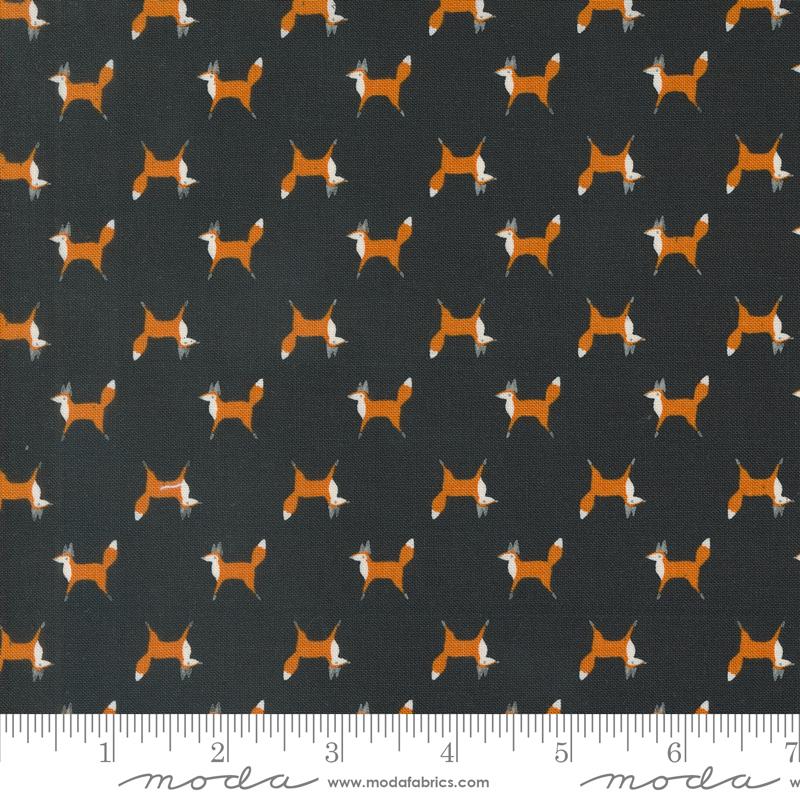 Moda Woodland Wonder quilting cotton fabric in Midnight 48394