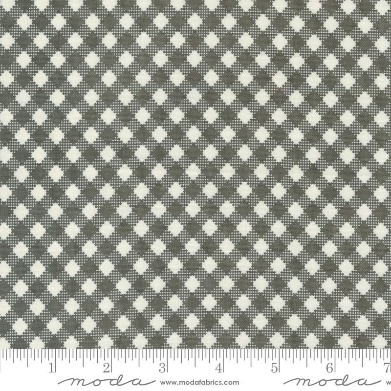 Moda Farmstead quilting cotton fabric in Charcoal 20907