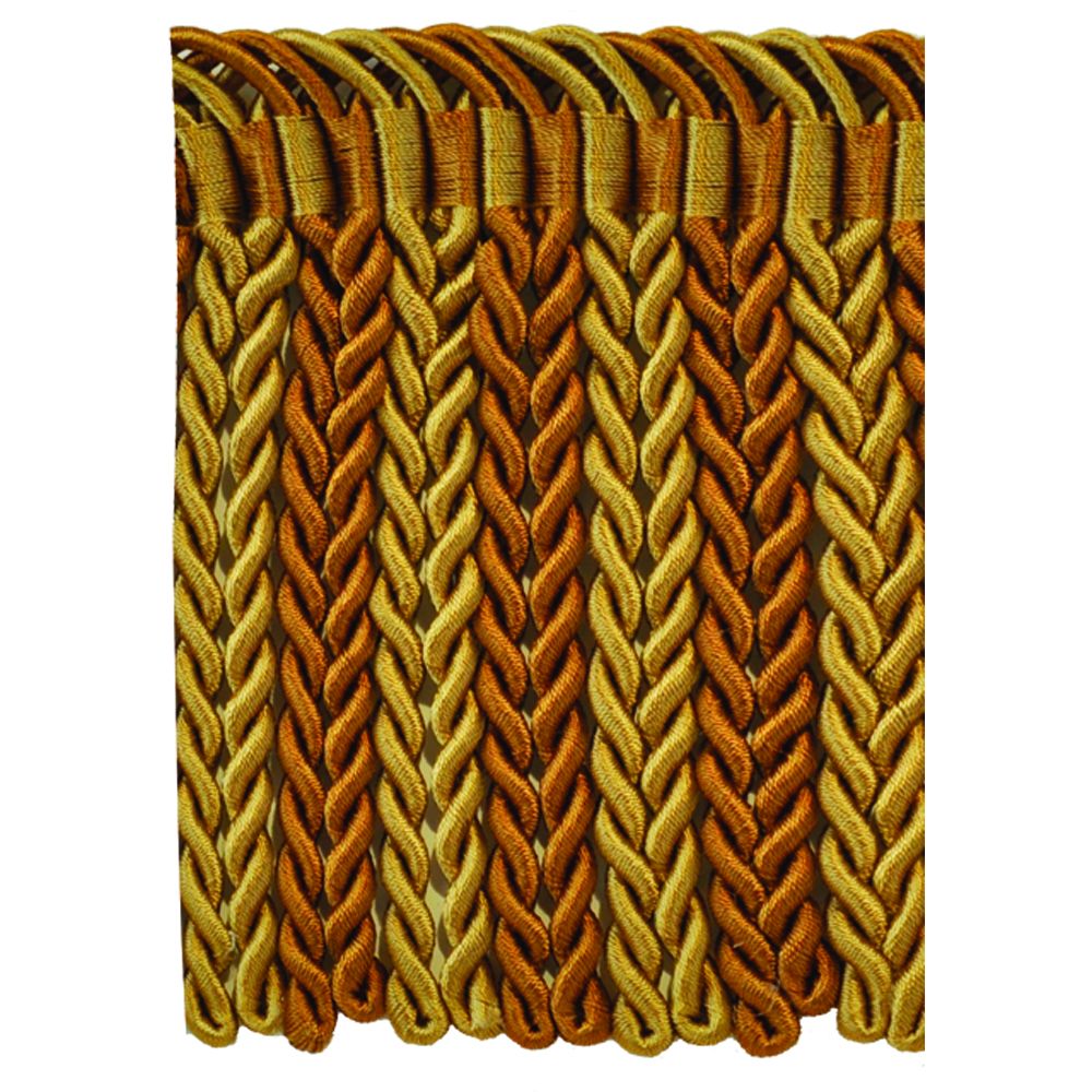 6" Bullion in Variated Gold, 5-Yard Roll - Luxury Decorative Fringe for Drapery, Upholstery and Home Decor