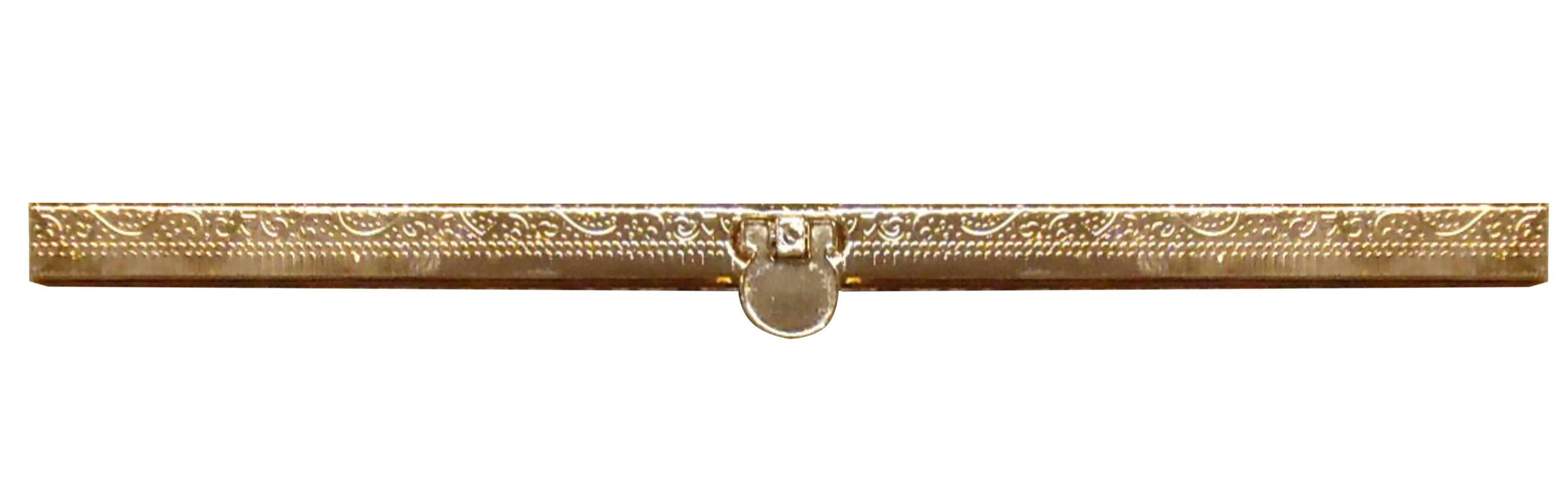 7-1/2in Wallet Clasp Embossed Yellow Gold - Linda's Electric Quilters