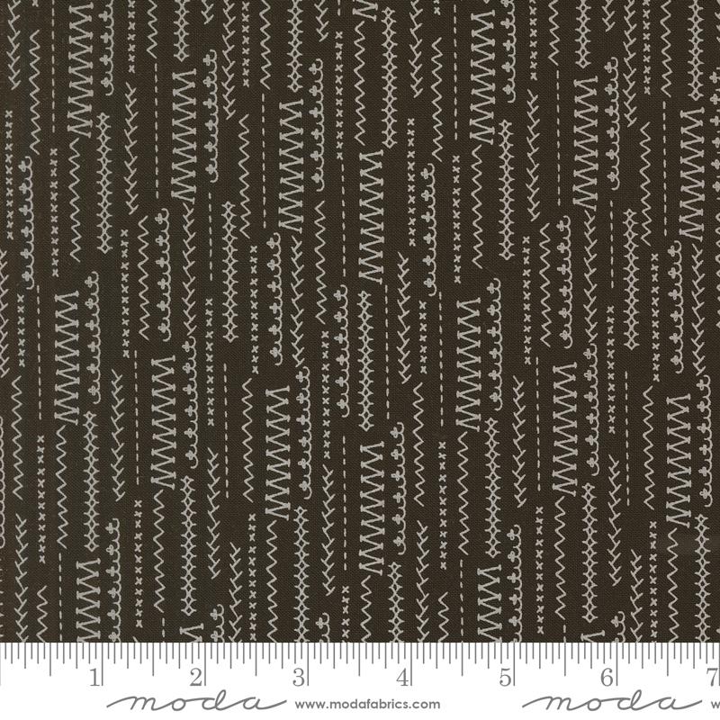 Moda Sweetwater Threads quilting cotton in Black 55686
