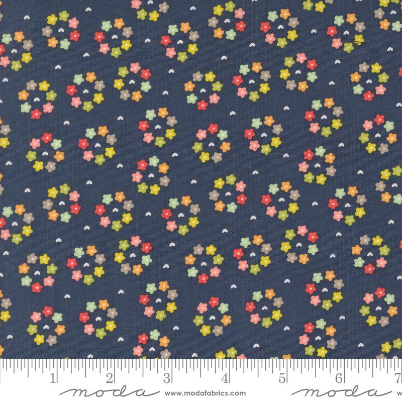 Moda Raspberry Summer quilting cotton in Blueberry
