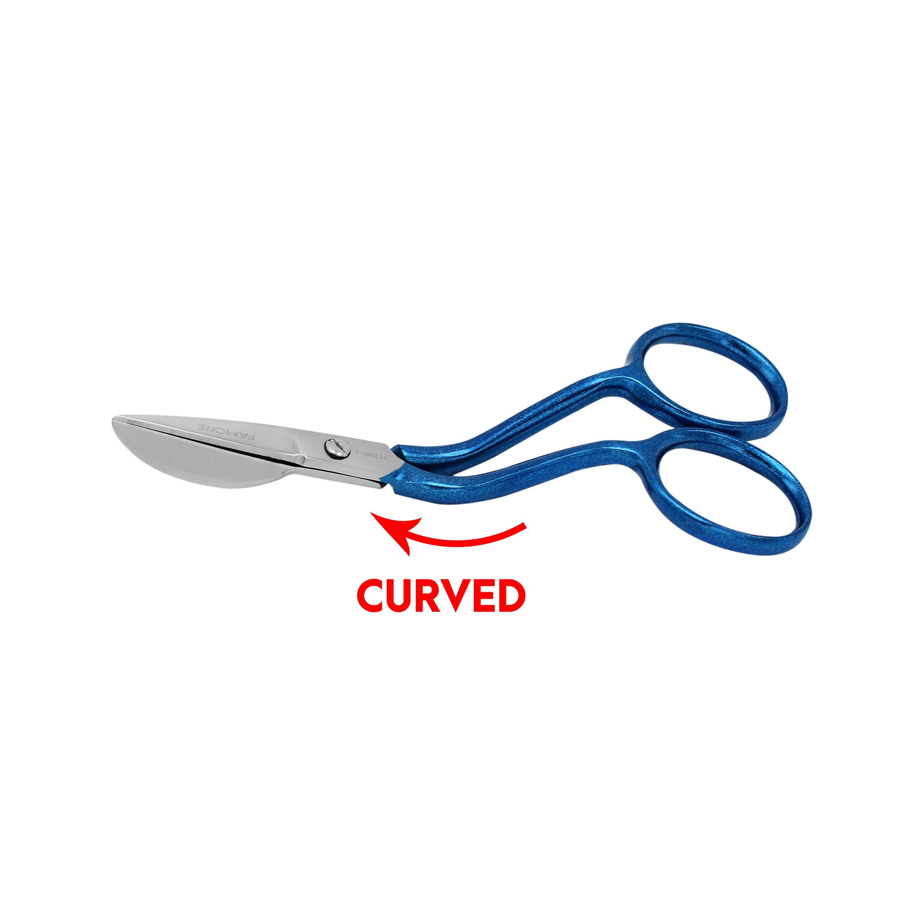 712MDL - True Left-Handed Mini Duckbill Applique Scissors (4in)