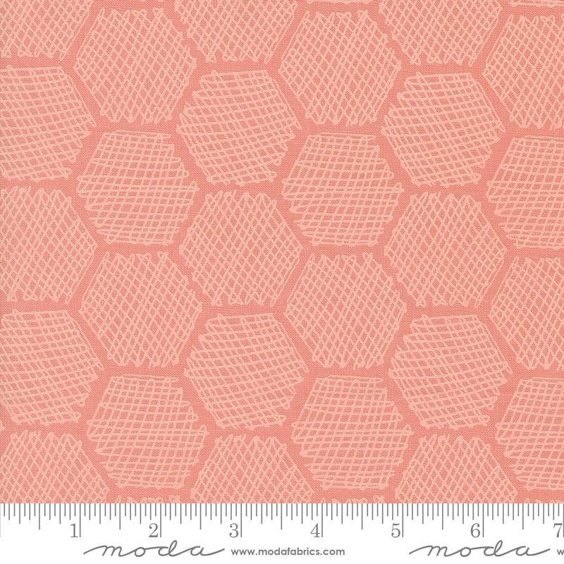 Moda Bee Garden quilting cotton in Carnation pink