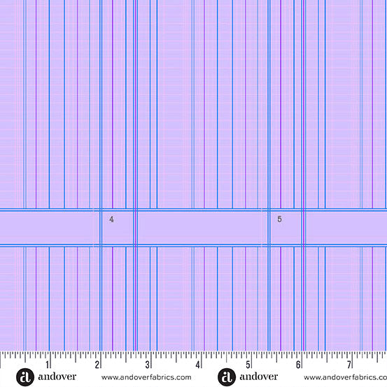 Sun Print 2026 Ledger Violet Cotton 44"/45" Fabric Per Yard