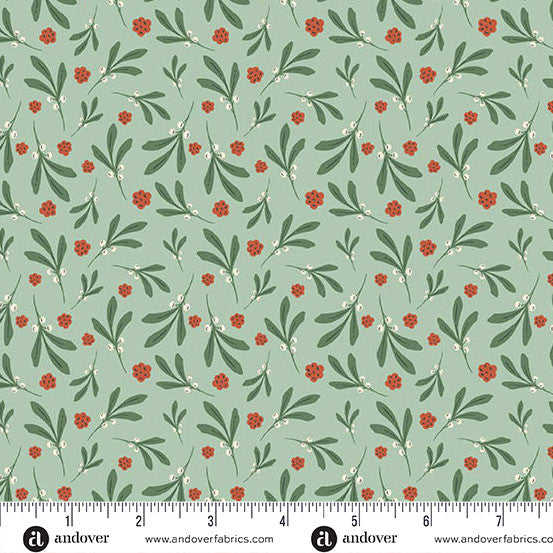Nordic Summer Berry Spray Hot Spring Cotton 44"/45" Fabric Per Yard