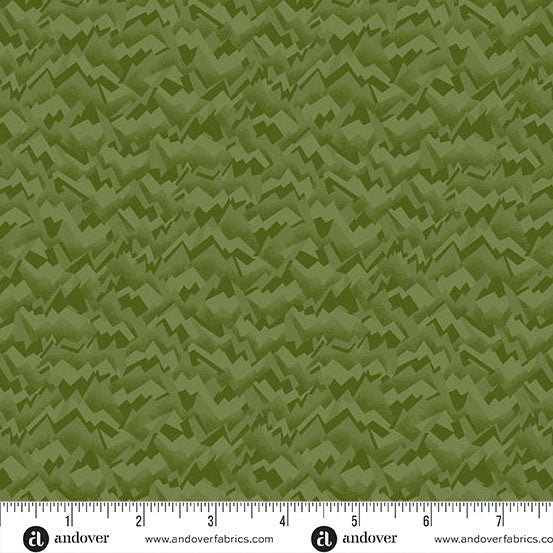 Nordic Summer Rock Cliff Meadow Cotton 44"/45" Fabric Per Yard