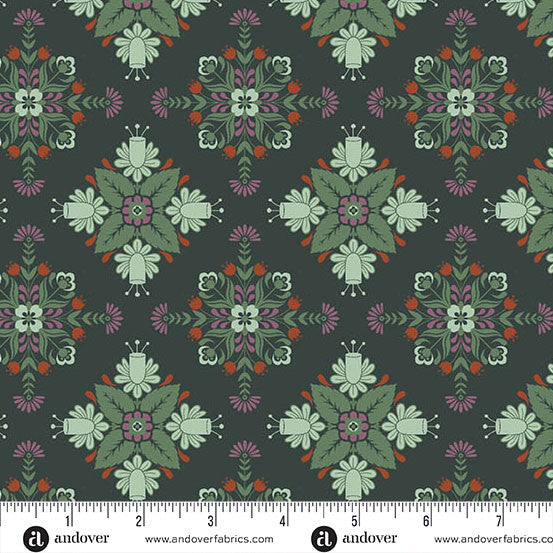 Nordic Summer Nordica Deep Water Cotton 44"/45" Fabric Per Yard