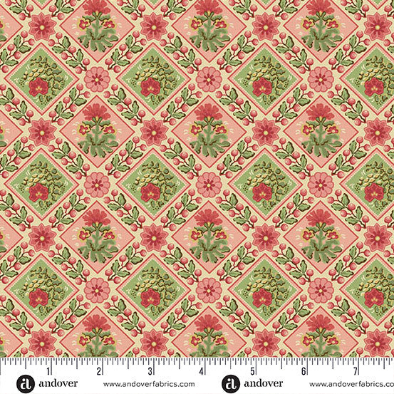Jingle Bell Festive Candy 44"/45" Fabric Per Yard