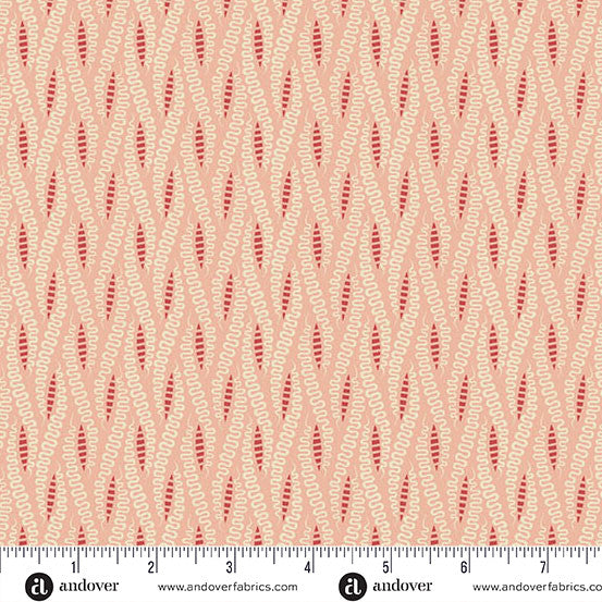 Jingle Bell Ribbon Candy Peppermint Stick 44"/45" Fabric Per Yard