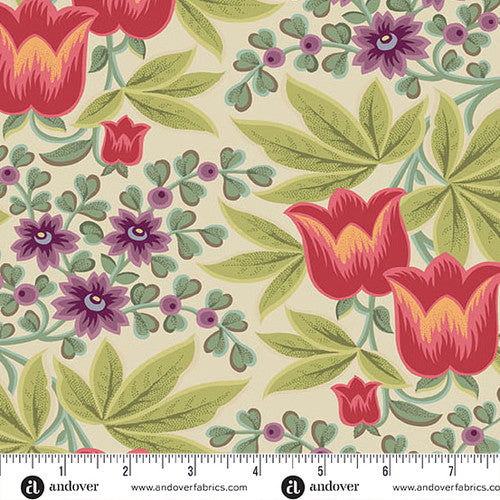 Bone Paradise Cotton Wideback Fabric Per Yard