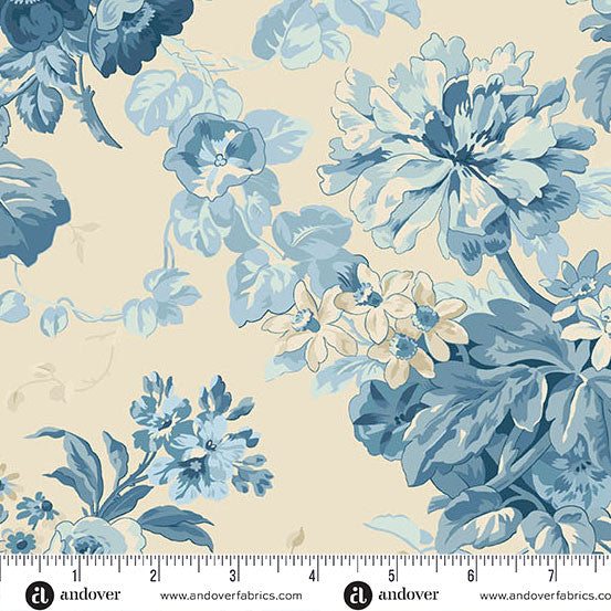 Special Delivery Rose Bouquet Porcelain 108" Cotton Wideback Fabric per yard
