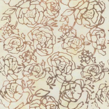 Anthology Shadow Peony batik quilting cotton