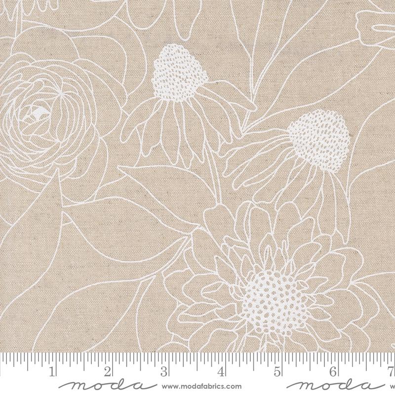 Moda Botany Mochi cotton linen blend in Linen Paper