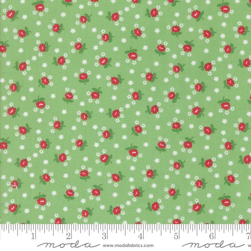 Moda Summertime quilting cotton in Green