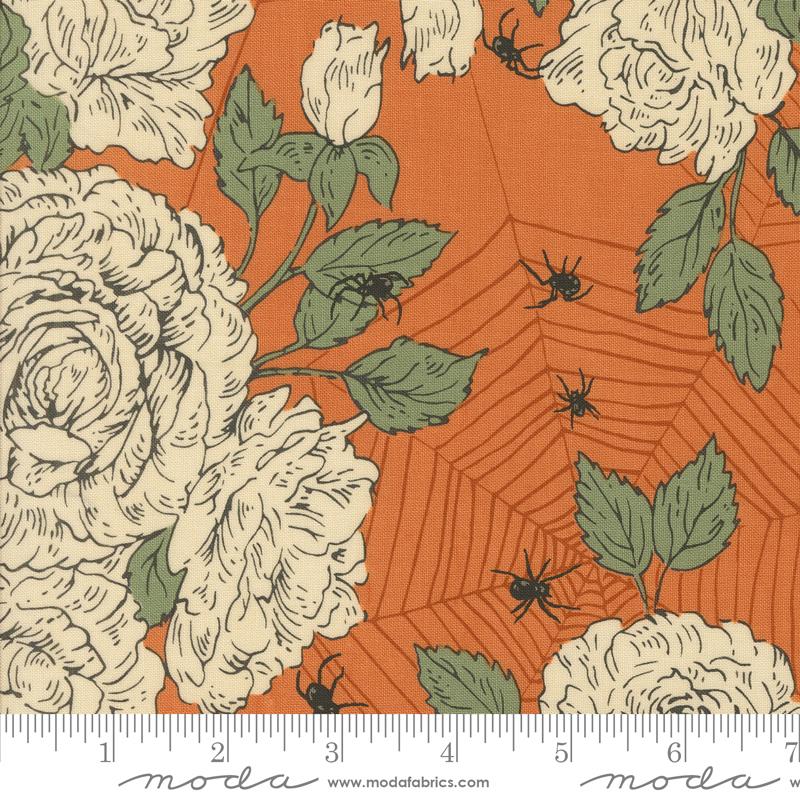 Moda Home Sweet Haunt quilting fabric in Pumpkin 20911 14