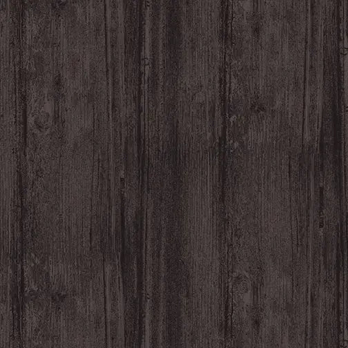 Black Gunmetal Washed Wood Flannel Wideback Fabric ( 1/2 Yard Pack ) - Linda's Electric Quilters