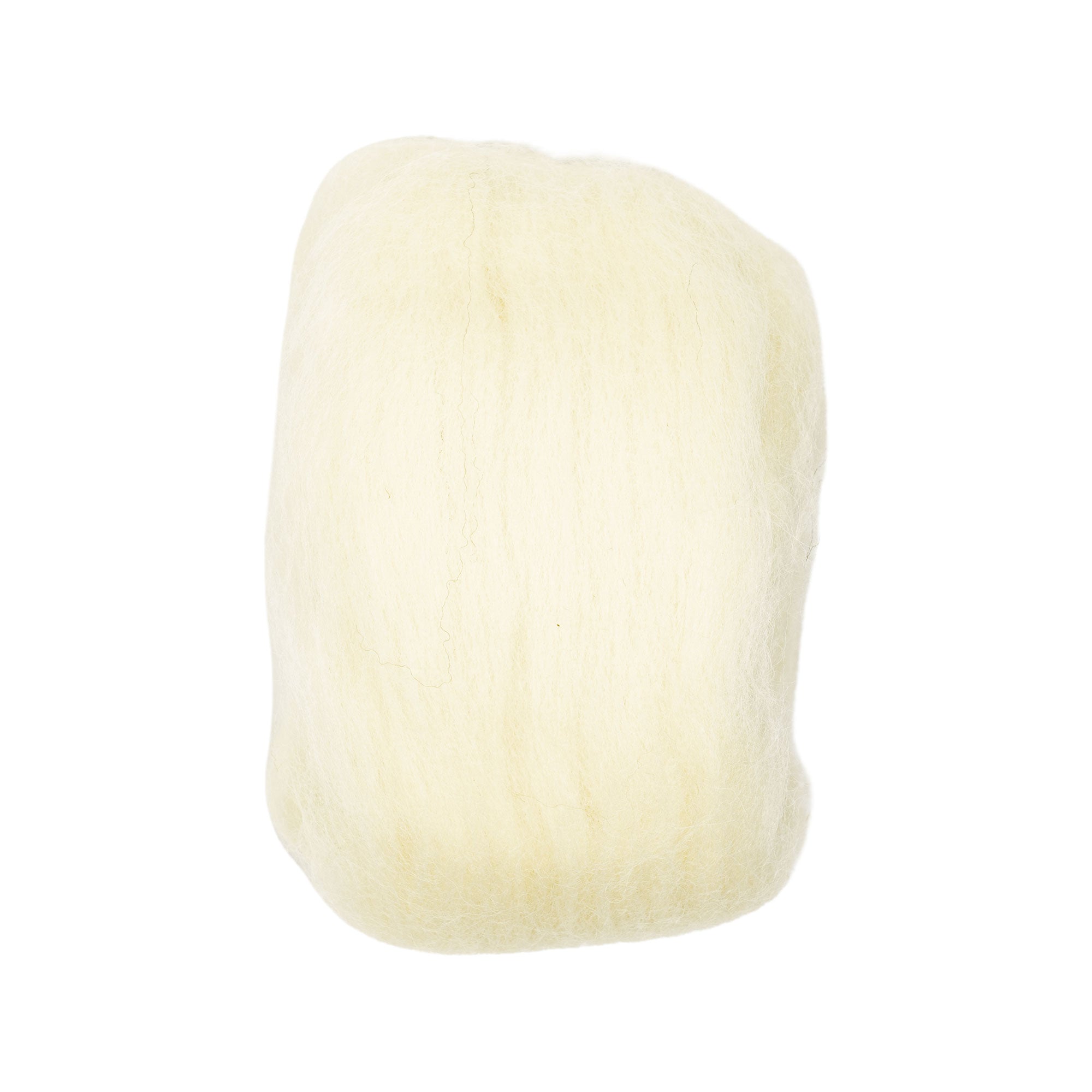 Natural Wool Roving (Off-White)
