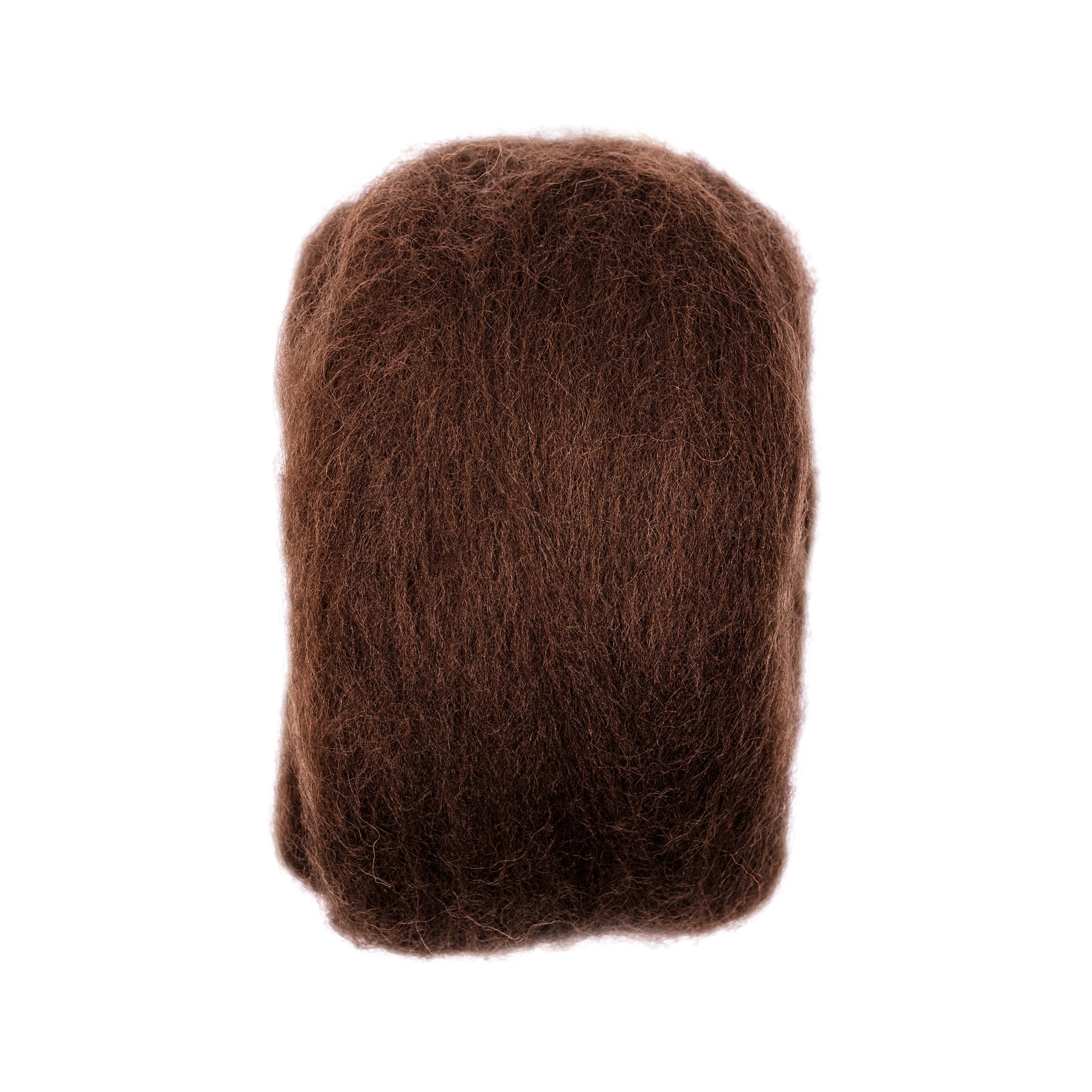 Natural Wool Roving (Brown)