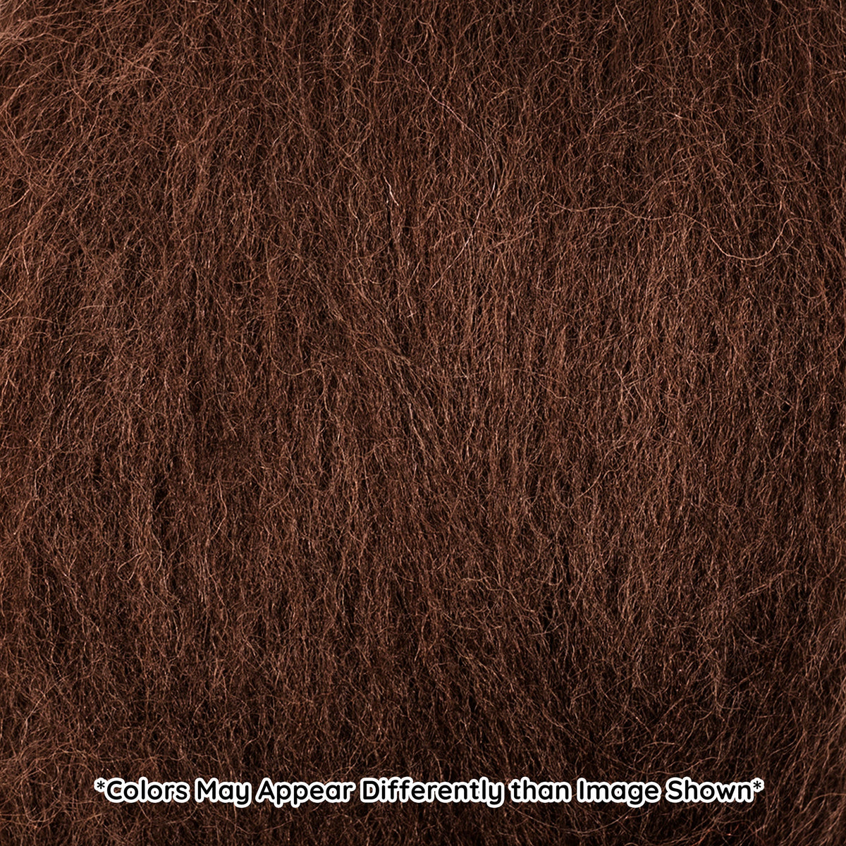 Natural Wool Roving (Brown)
