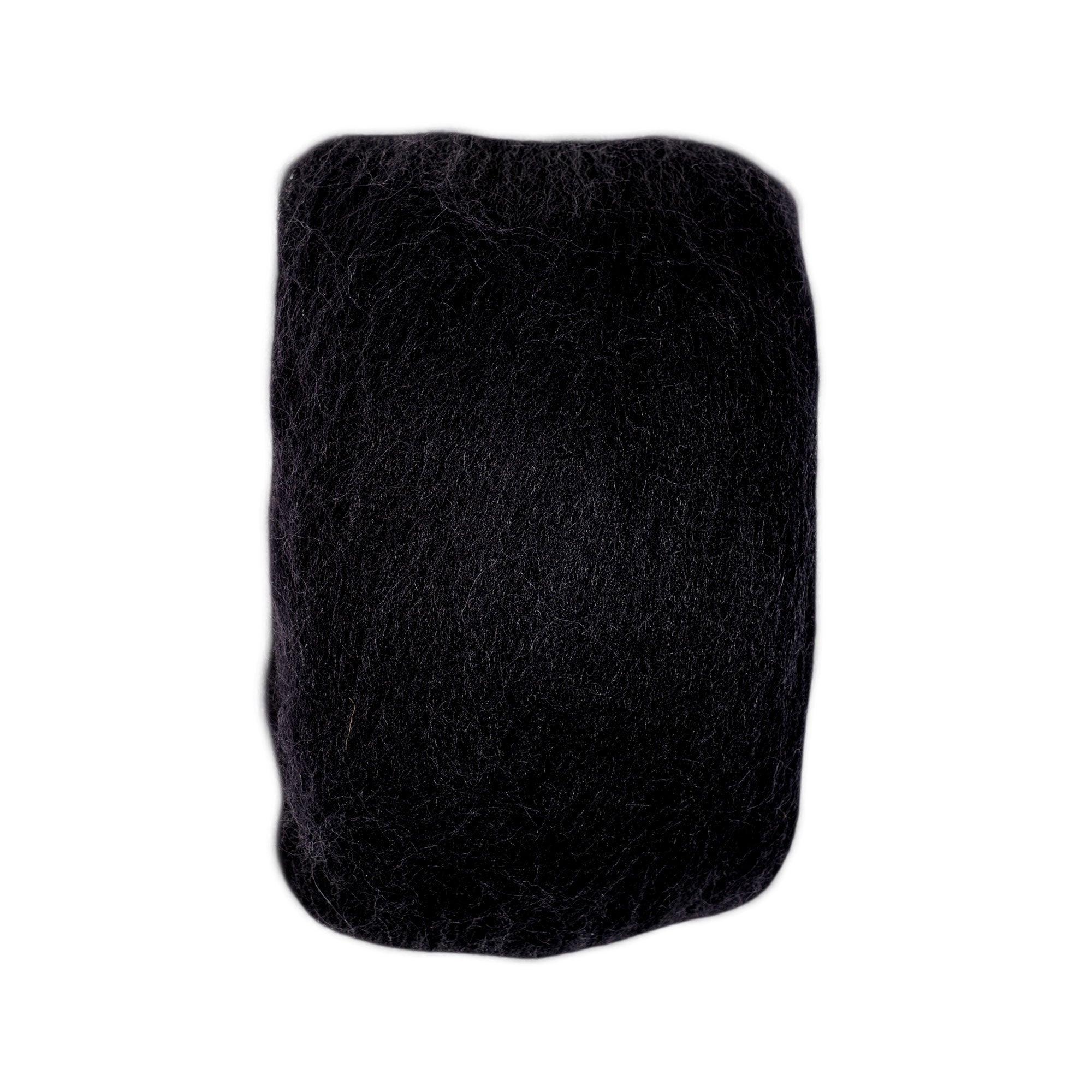Natural Wool Roving (Black)