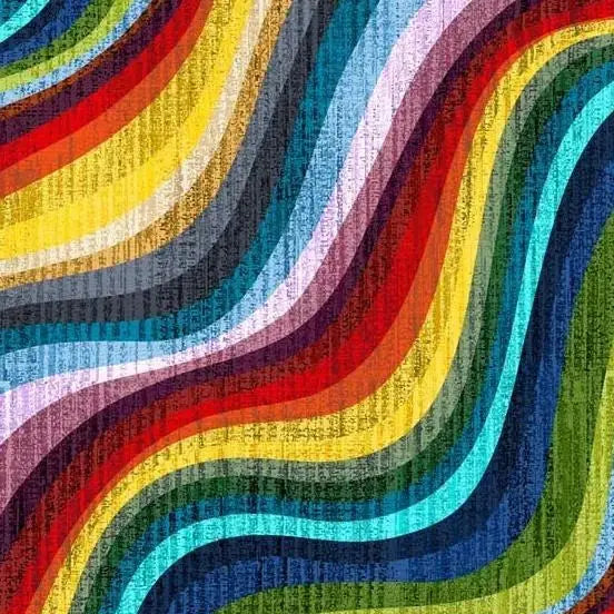 Multi Universe Terrain Wave Wideback Cotton Fabric Per Yard Windham Fabrics