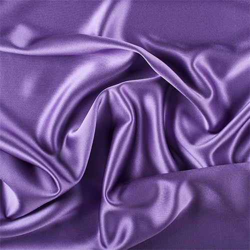 Runway Silks Violet Silk Crepe Back Satin Fabric - Reorderable