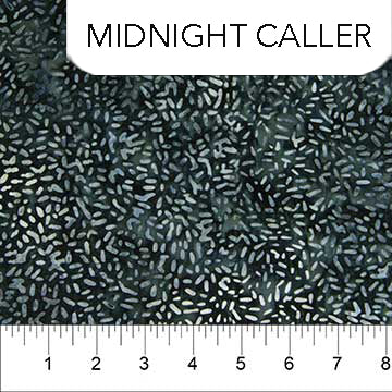 Northcott Ketan batik mixer quilting cotton fabric in Midnight Caller