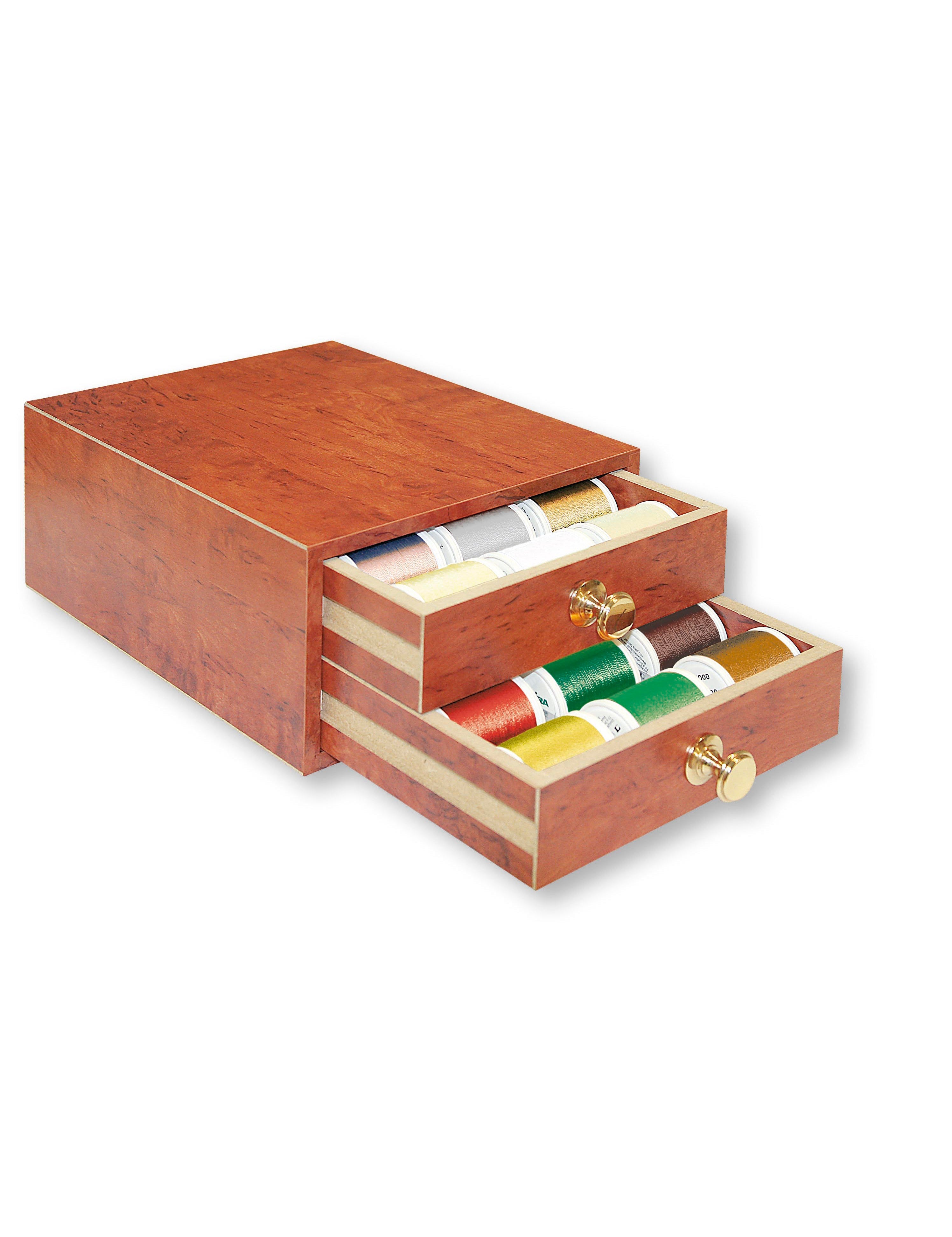 Cotona 50 - Mini 2 Drawer Treasure Chest, 30 1100-yard (1000m) Spools