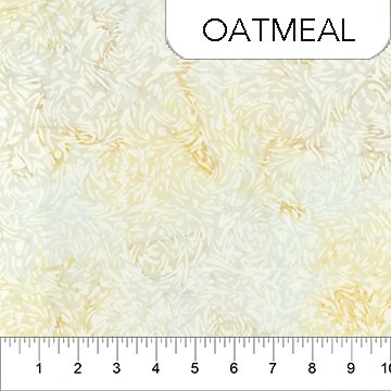 Northcott Banyan BFFs quilting cotton batik fabric in Oatmeal