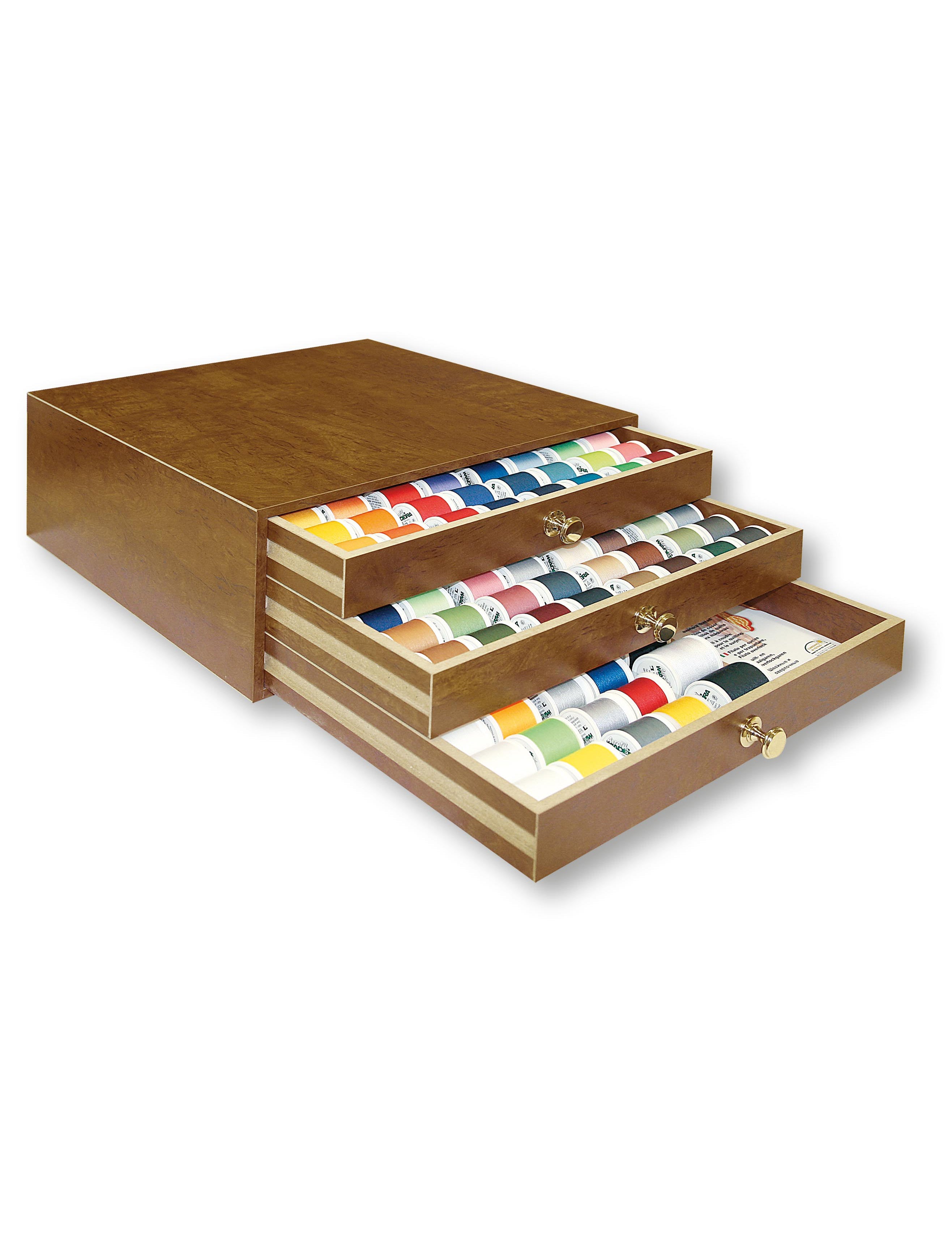 Aerofil 120 – 3 Drawer Treasure Chest, 182 400m and 12 100m Spools