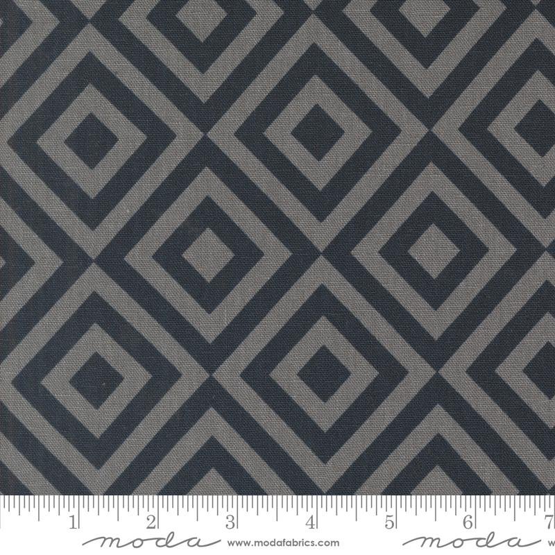 Moda Mochi Linen Rainier fabric in Deep Sea 38147 13L