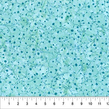 Banyan 83591-43 ENCHANTING GARDEN Delicate Swirl - Pale Blue 45" Fabric Per Yard
