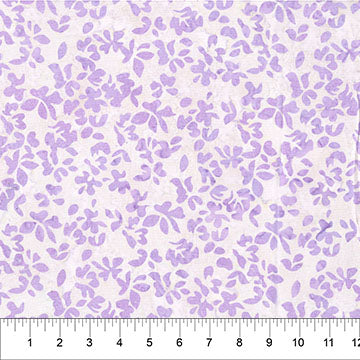 Leaf Lilac 44"/45" Cotton Fabric Per Yard