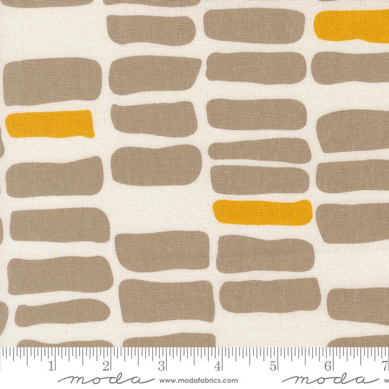 Moda Urban Whisper Mochi Linen fabric in White 11653