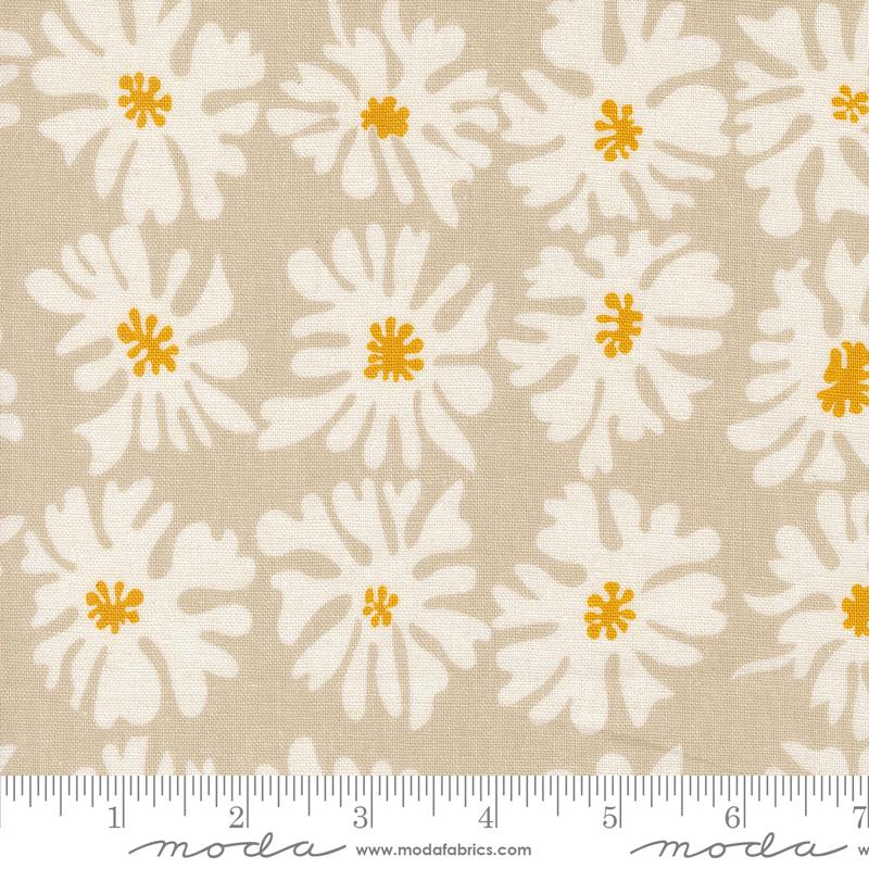 Moda Urban Whisper Mochi Linen fabric in Stone 11654