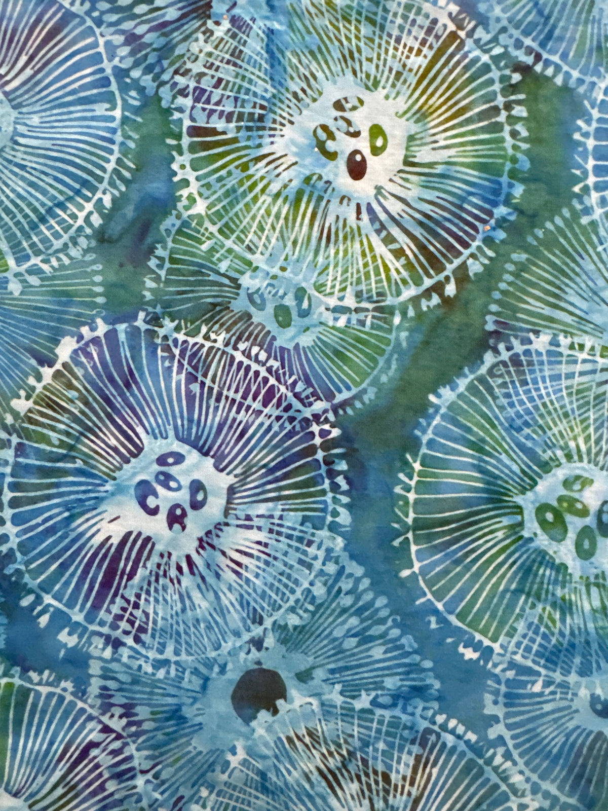 Amoeba Reef blender quilting fabric by Hoffman Fabrics