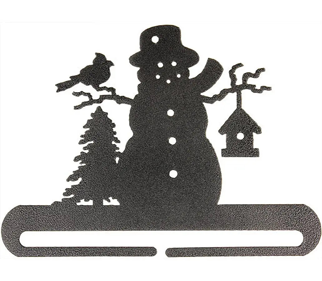 8in Frosty Snowman Split Bottom Holder Charcoal - Linda's Electric Quilters