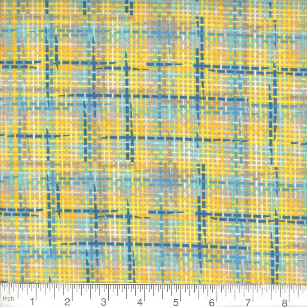 Lemon & Sky  Zapper 45" wide Fabric per yard