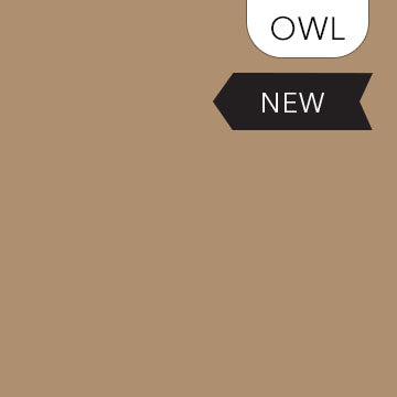 Northcott Premium Solids quilting cotton in Owl