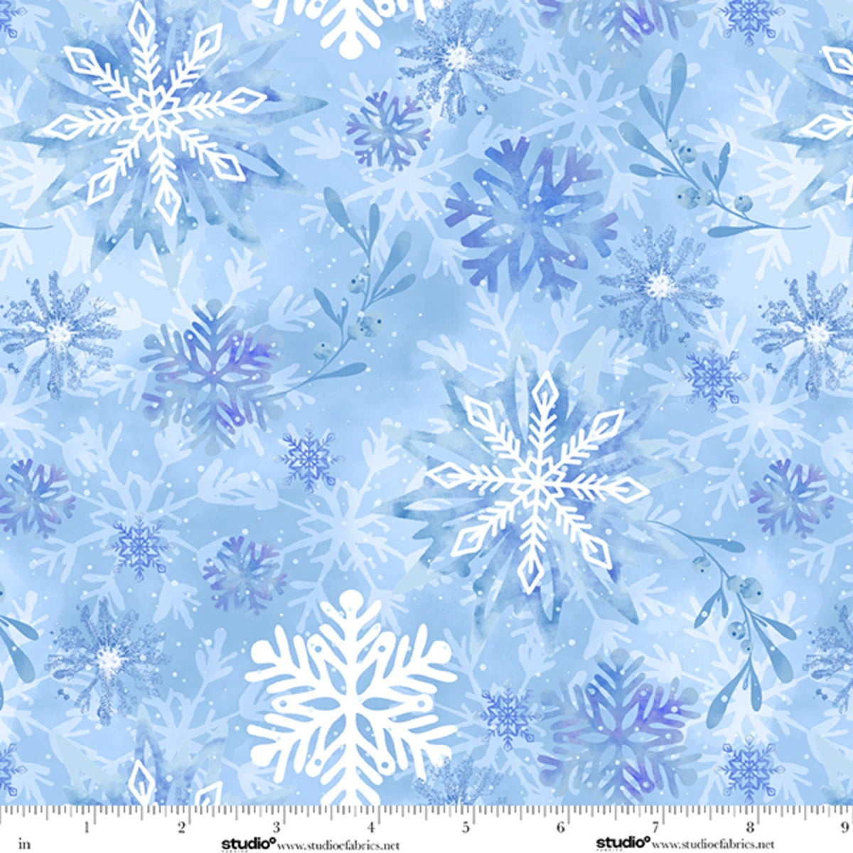 Ice Stellar 108" Mist Blue Cotton Wideback Fabric Per Yard